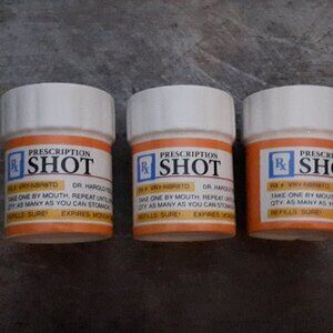 Prescription shot glasses Novelty glasses Medicine